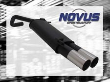 NOVUS Sportauspuff Gruppe N ESD 2x 90mm rund für VW Polo 9N + 9N3