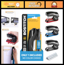 Heavy Duty Stapler - 40 Sheet Capacity, No Jam, Compact Design for Office & Clas