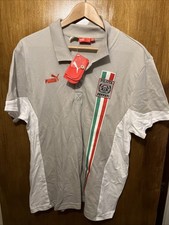 Image of PUMA Men's Ferrari Pilota Polo Shirt Size L Brand New with Tags Grey