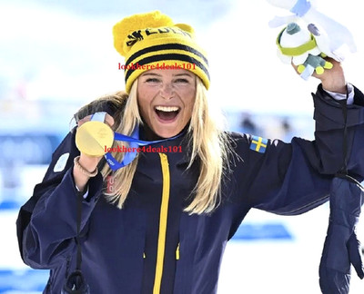 OLYMPICS 2026 Photo 5x7 Frida Karlsson Skiathlon Sweden Gold Medal Milan Winter