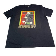 Zion Rootswear Bob Marley T-Shirt Rastaman Vibration Tour 1977 Black Sz XL