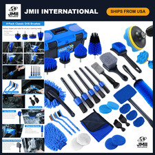 36pcs Car Detailing Kit - Brushes Cleaning Tools Auto Wash Accessories Stora