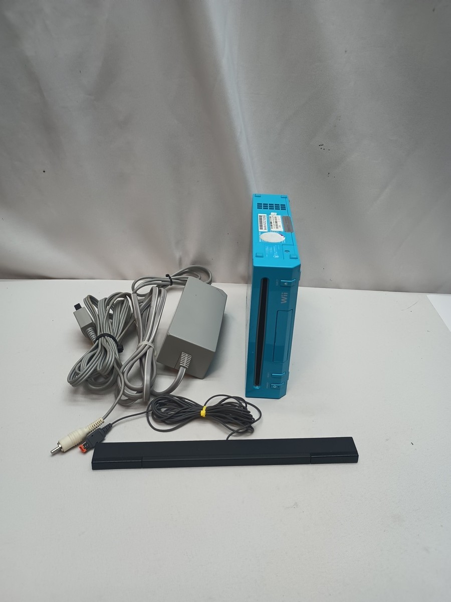 Nintendo Wii RVL-101 Blue Game Console Working No Controller Comes