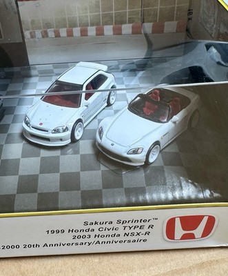 Hot Wheels 2025 Premium Diorama Honda Set Civic Type-R, NSX-R