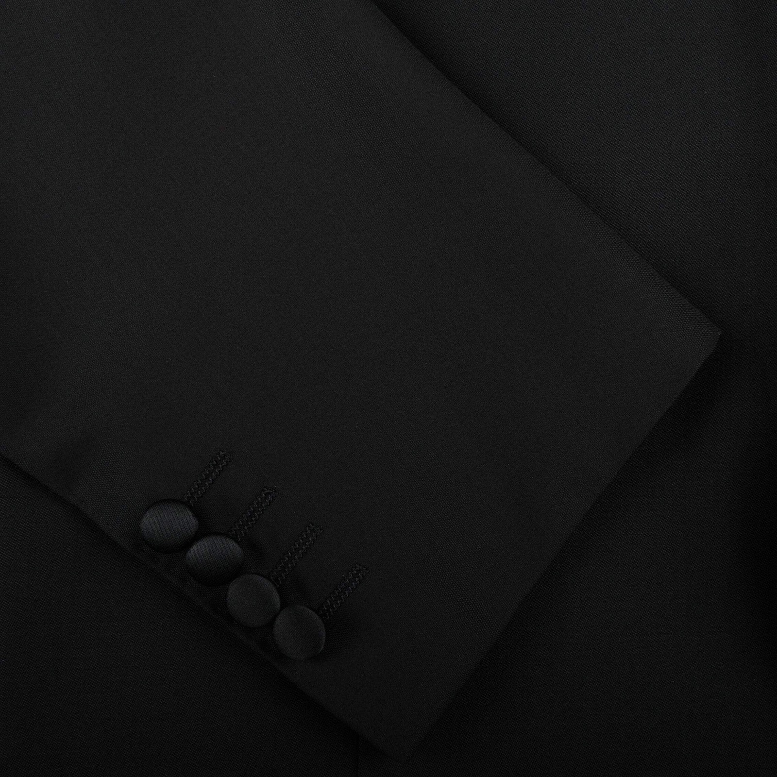 Canali Made In Italy Men's Smart Classic Professional Black Wool Peak Lapel Tuxe image 6