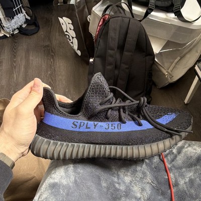 adidas Yeezy Boost 350 V2 Black Blue Comfort Breathable Men's Sneakers
