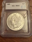 1885 ICG-MS63 S$1 Beautiful Silver Morgan Dollar