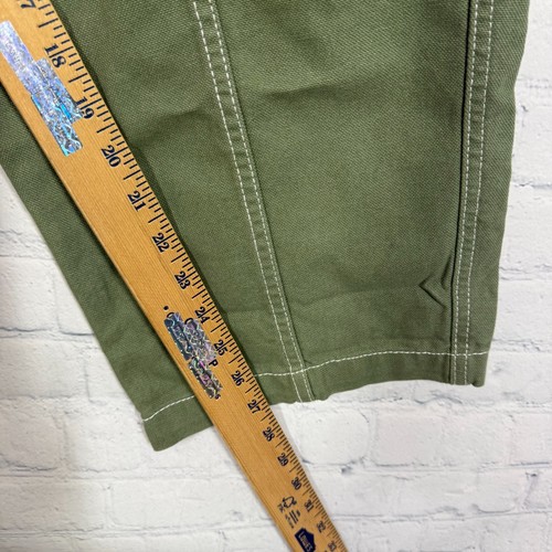 Vans Cargo Denim Hose Damen XL grün weiß Nähte Retro Skater Ballon Y2K - Bild 13 von 17