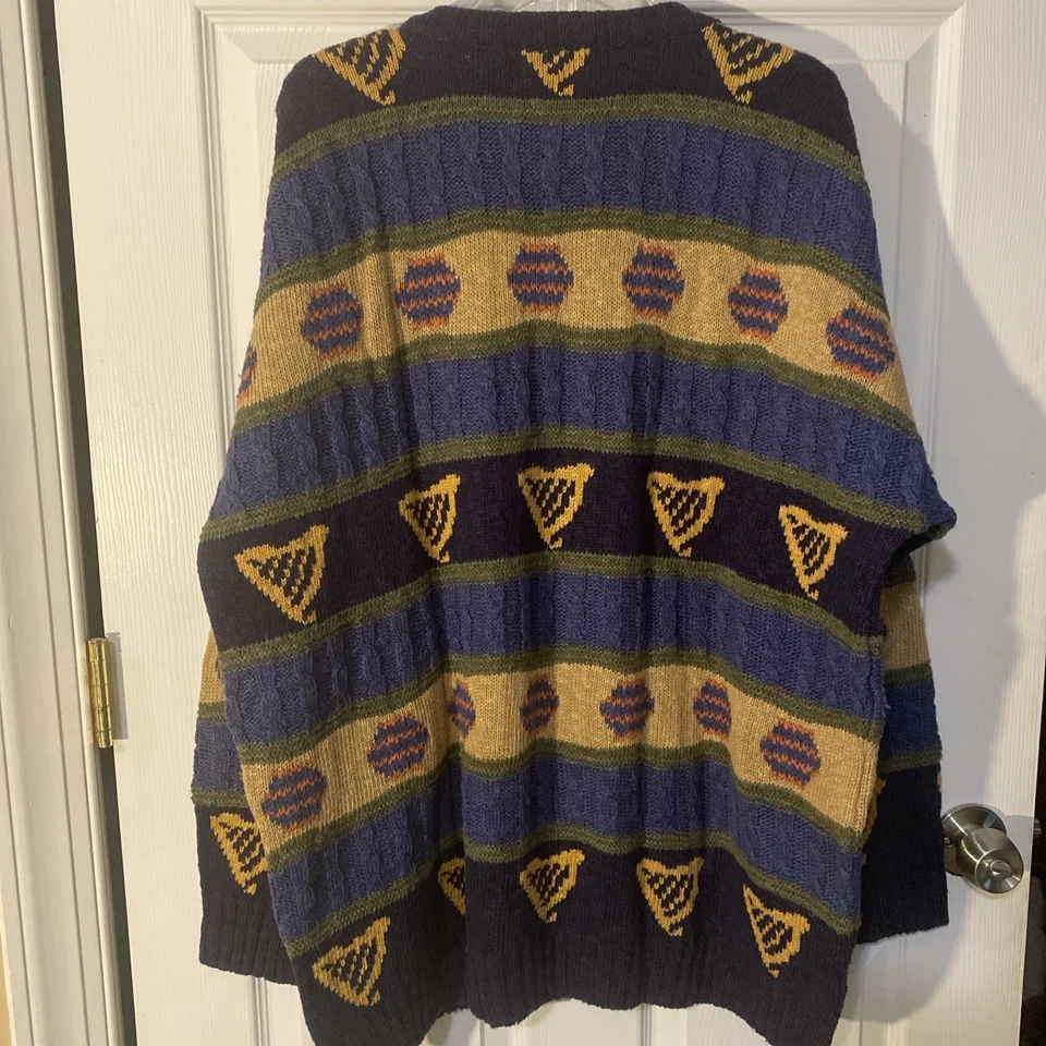 Suéter Guinness Clothing Para Hombre Logo Irlandés Cuello Redondo Tejido Pullover XXL Foto 4 de 4