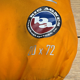 Big Agnes Air Core Ultra Air Pad 20 x 72 Orange Stuff Sack Included Camping