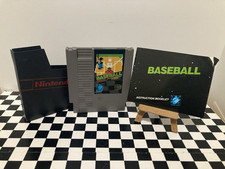 Vtg 1985 NES Baseball Game 3-screw W/ Manual & Sleeve Works