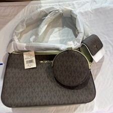 MICHAEL KORS JET SET TRAVEL Medium Pebbled Le...