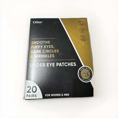 CELOR Under Eye Patches. 20 pairs. NIB. Sealed. Exp. 09/10/2025 3 Pack 60 Pairs