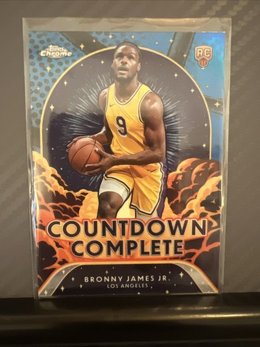 2024-25 Chrome Basketball - Bronny James Jr. RC - Countdown Complete ...