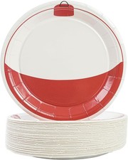 7'' Fishing Themed Party Dessert Plates Disposable Luncheon Plate Birthday 