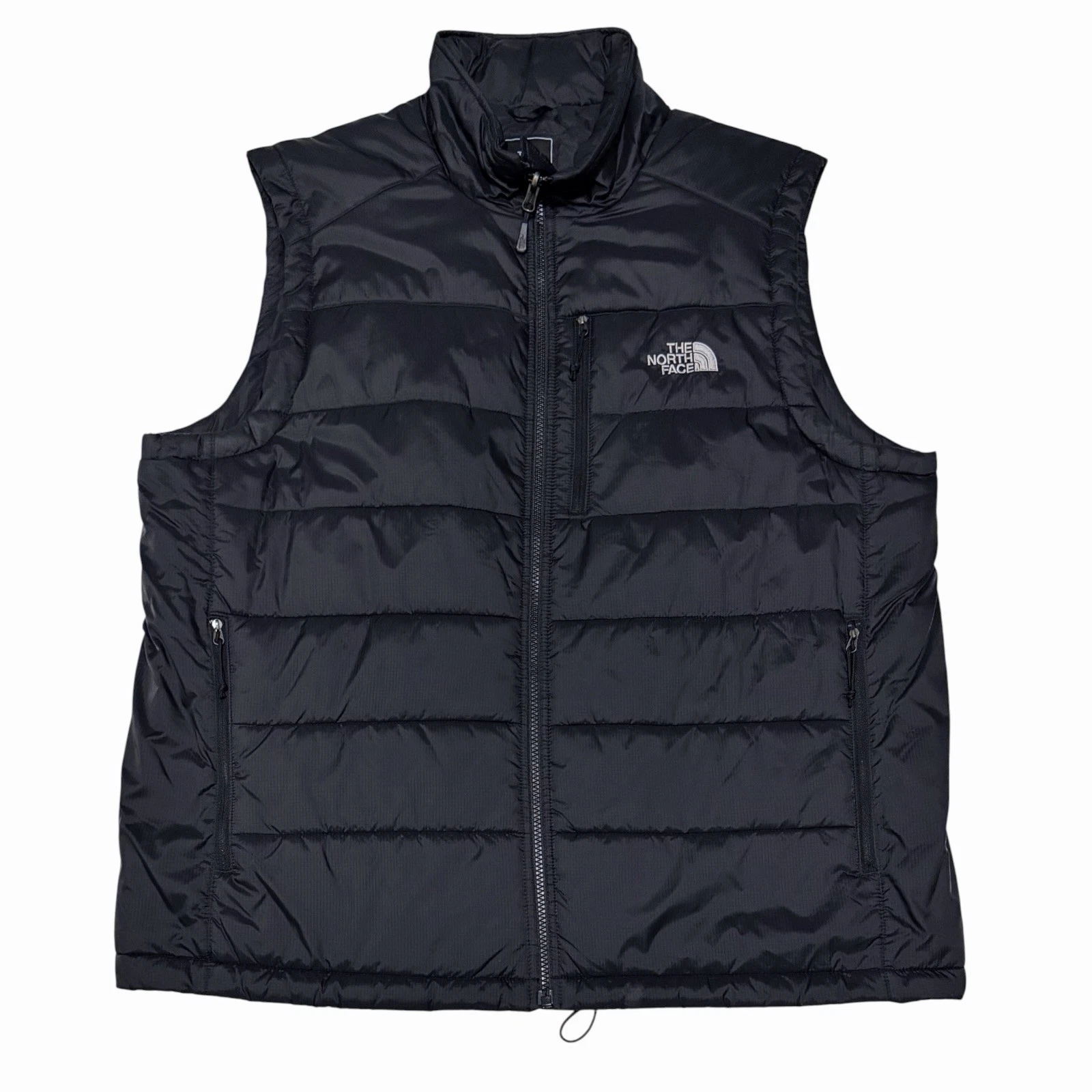 The Northface Men’s XL Black Puffer Vest Primaloft Sleeveless Full Zip Jacket