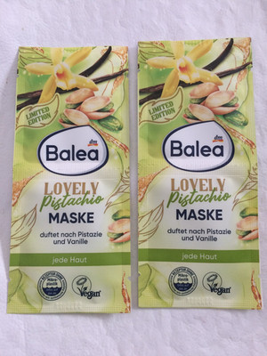 2 x Balea Lovely Pistachio Maske 2 x 8 ml