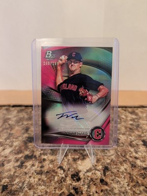 2022 Bowman Platinum Top Prospect Tommy Mace Auto #TOP-4 Pink Parallel 113/199