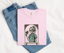 Psych Nurse Tarot Card Shirt Skeleton Rorscha...