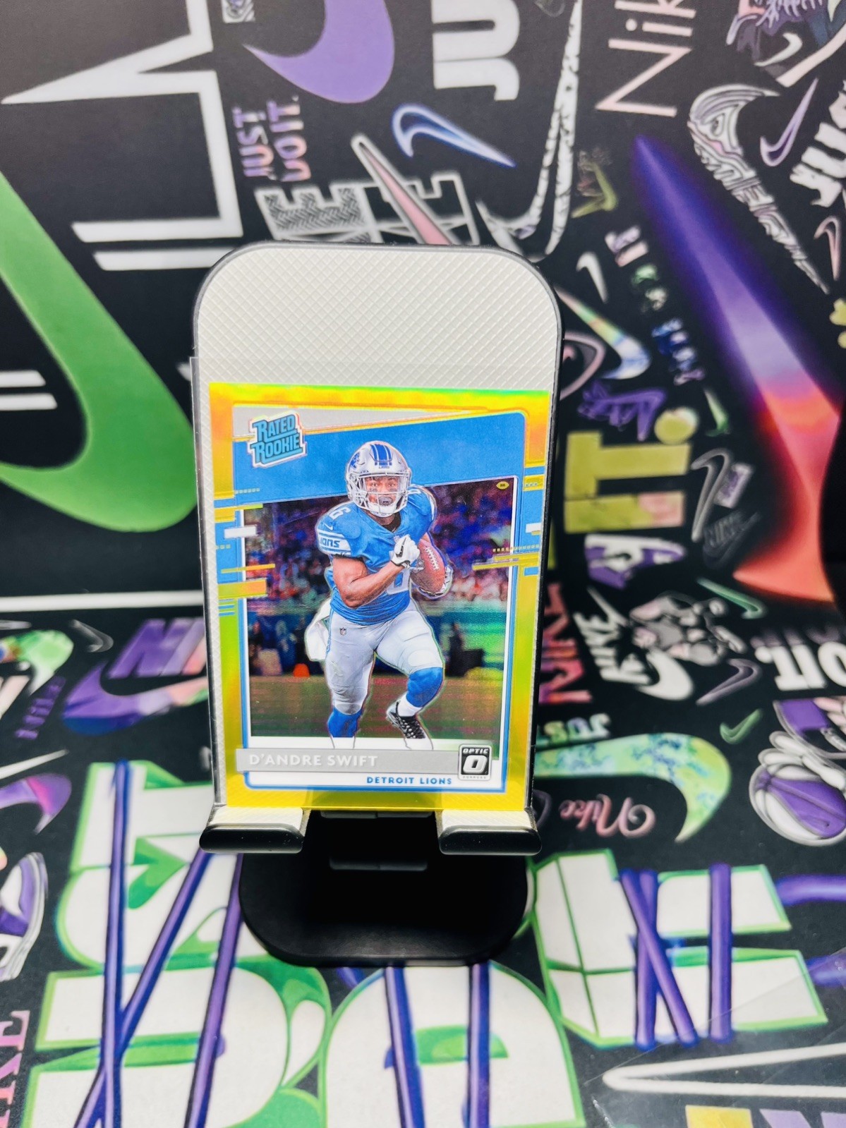 D’ANDRE SWIFT TRUE GOLD /10 2020 Donruss Optic Rated Rookie #159 RC SSP Lions