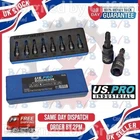 USPRO 8PC 1/4" DRIVE IMPACT STAR TORX SOCKET BIT SET T6 T8 T10 T15 T20 T25 27 30