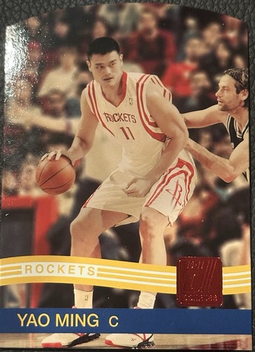 2010-11 Panini Donruss Red Emerald Die-Cut Yao Ming /25 #83