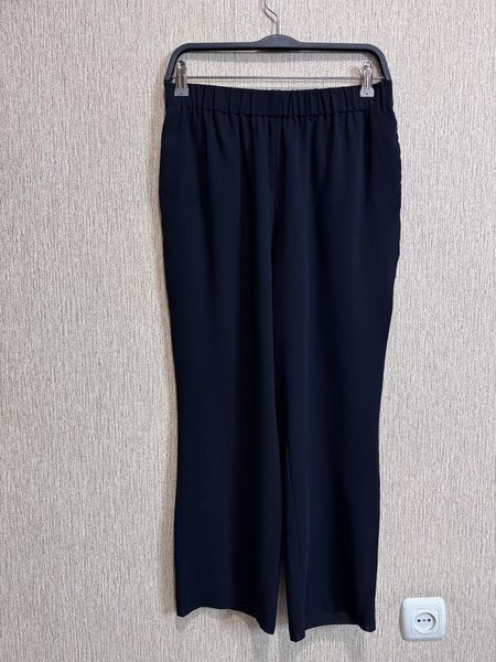Women COS Trousers Khaki Polyester XS