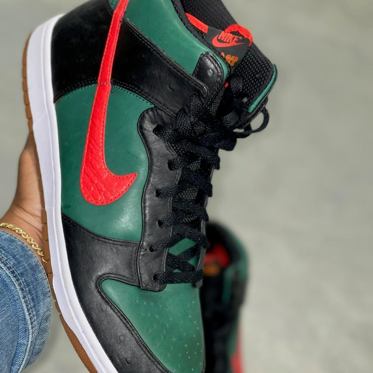 DJ Clark Kent × Nike Dunk High Nike Dunk High Supreme Spark LE East (DJ Clark Kent) size