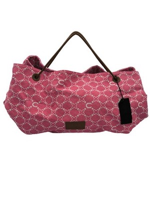 CODELLO Shopper Extra Groß Damen Tasche pink-weiß Casual-Look