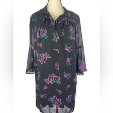 Coincidence & Chance Urban Outfitters floral cottage chiffon mini dress sz S