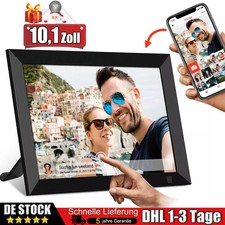 Digitaler Bilderrahmen 10,1 Zoll Frameo WLAN IPS-Touchscreen Foto Rahmen 32GB