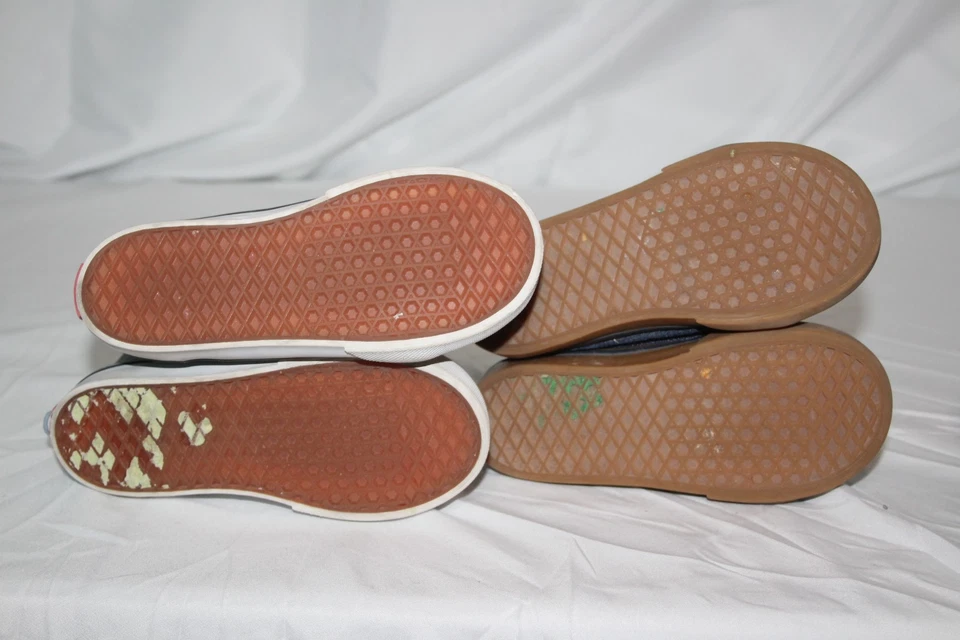 Vans Zapatos para Niños Pequeños Talla 9.5 Gris Top Alto y Denim Par Paquete Lote Patín Foto 4 de 4