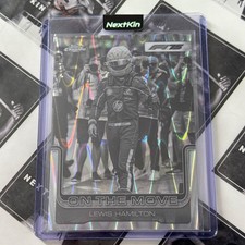 2025 Topps Chrome F1 Lewis Hamilton "On The Move" Black & White Raywave #191