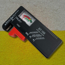 Battery Tester Checker Universal For AA AAA C D 9V 1.5V Button Cell Batteries