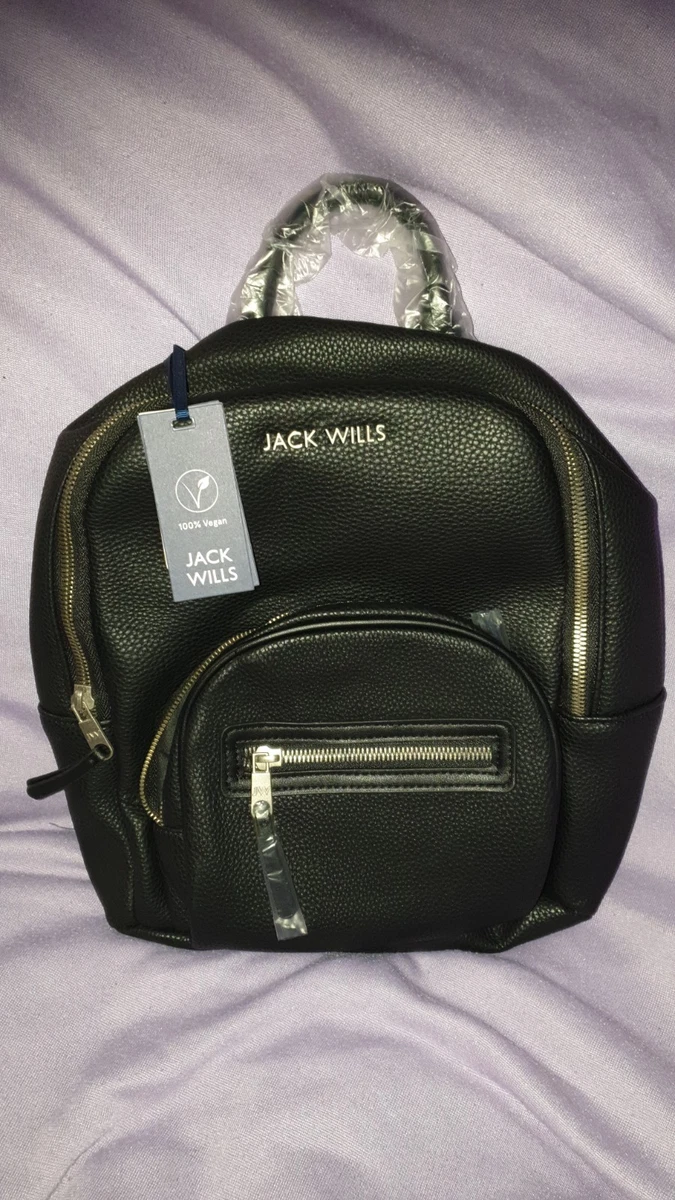 jack wills mini backpack Journey TURQUOISE/TAN which allows for a wide and convenient opening into the backpack Jack Wills Mini Leather Backpack