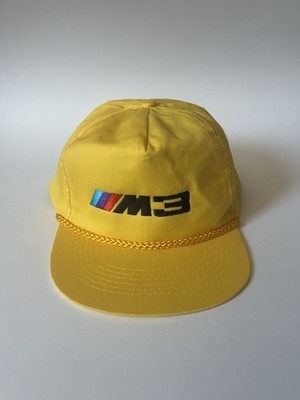 NEW Vintage 90's BMW M3 Yellow Rope Hat M Sport M Lifestyle Beemer Rare