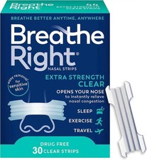 Breathe Right Large Extra Strength Nasal Strips Tan Clear Nasal Breathing
