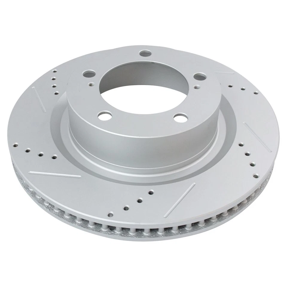 Kit dianteiro de almofada de cerâmica Performance rotor perfurado com fenda e Posi - Imagem 3 de 4