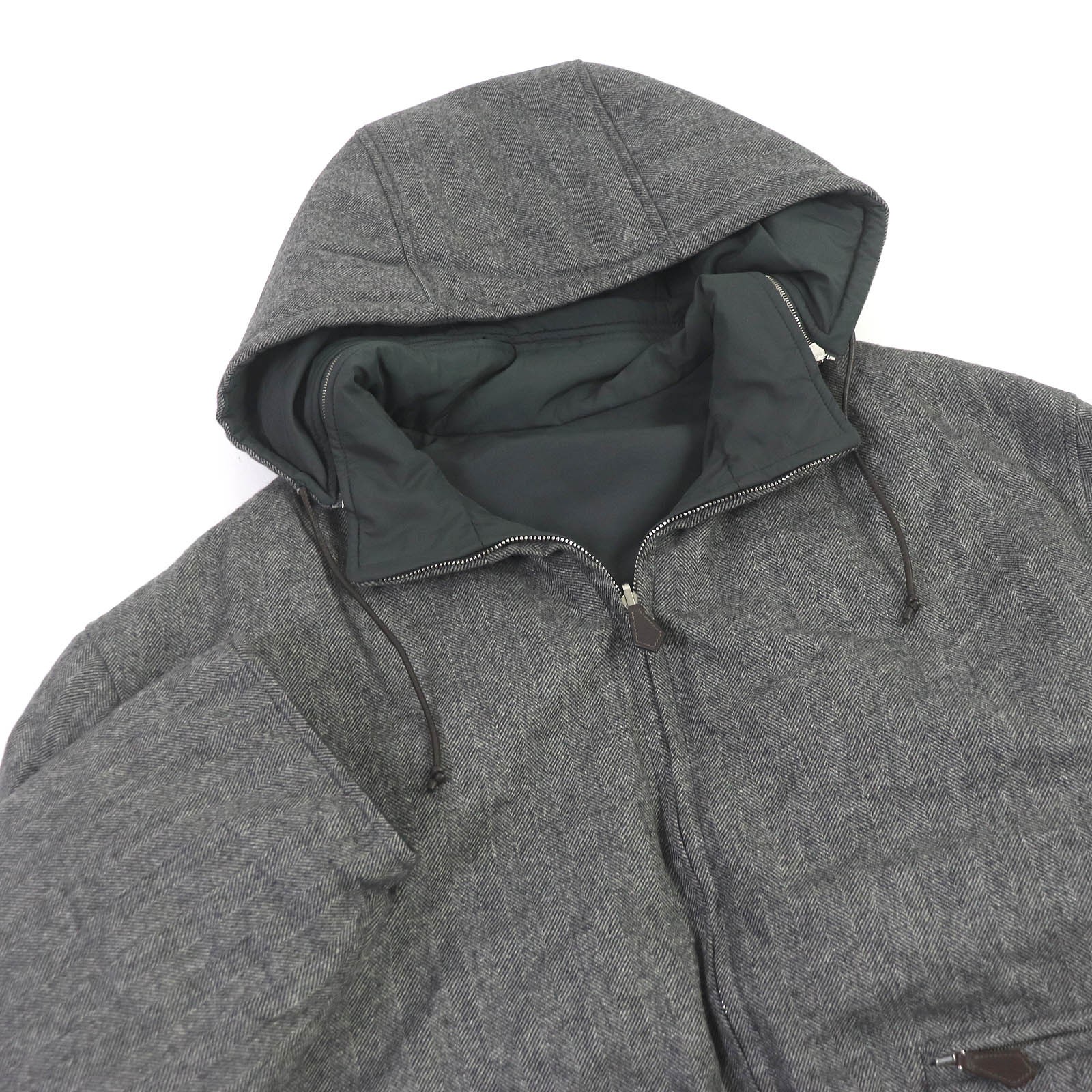 Excellent HERMES Down jacket Herringbone Reversib… - image 3