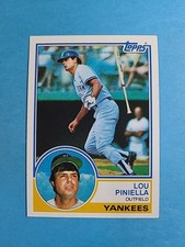 Lou Piniella 1983 Topps Baseball Card # 307 J9443