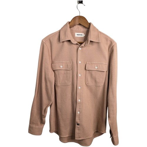 Taylor Stitch Ledge Shirt 38 Dusty Coral Corduroy Twill Workwear Button Down