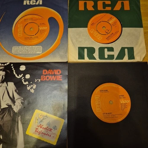 David Bowie - 4 x 7" Vinyl Single Job Lot  Bundle Collection - Free UK Postage