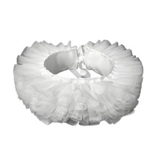 White Victorian Style Detachable Choker Ruffled Faux Collar For Cosplay Outfits