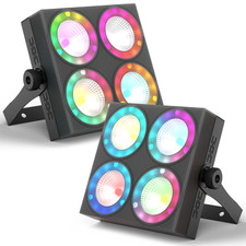 Par Can Lights 120W LED RGBW 4in1 Uplighter DMX DJ Party Disco Stage Wash Lights