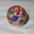 Czech Bullet Mold Confetti Guinea-Like Marble / Bead - 11/16" of an inch - NM — photo 3