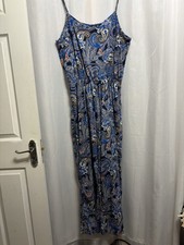 @719 F&F Sz 18 Navy Wide Leg Jump/Play Suit