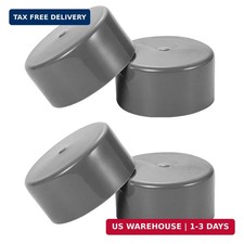 Bearing Dust Caps, SDTC Tech 4-Pack 1.98 Inch Grey Rubber Caps Trailer Wheel Hub