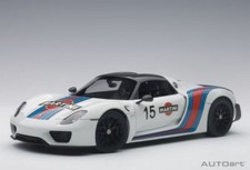 1:18 Autoart Porsche 918 Spider Livrea Martini #15 2013 AA77927 Model