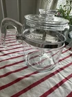 Vintage Pyrex 9-Cup Glass Percolator Coffee Pot Complete Clear Flameware
