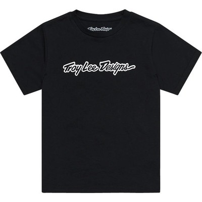 Troy Lee Designs Kids T-Shirt Signature Schwarz